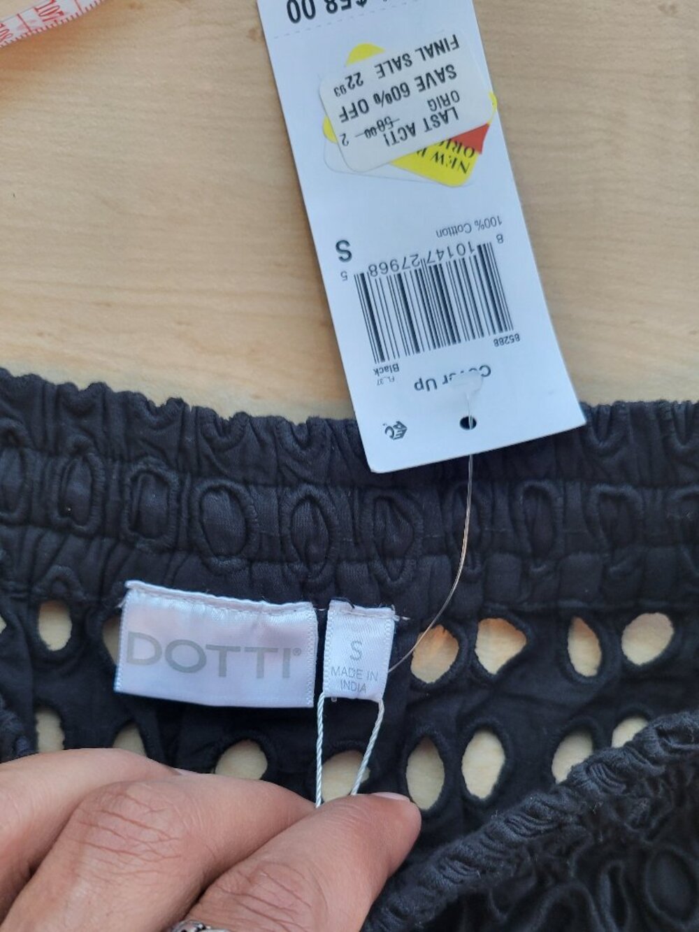 Dotti Openwork Drawstring Shorts - Picture 5 of 7